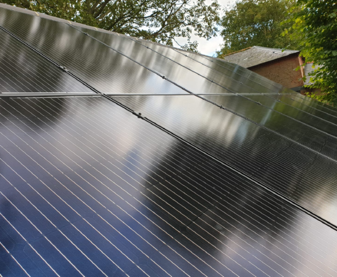 Solar Panels on House Roof