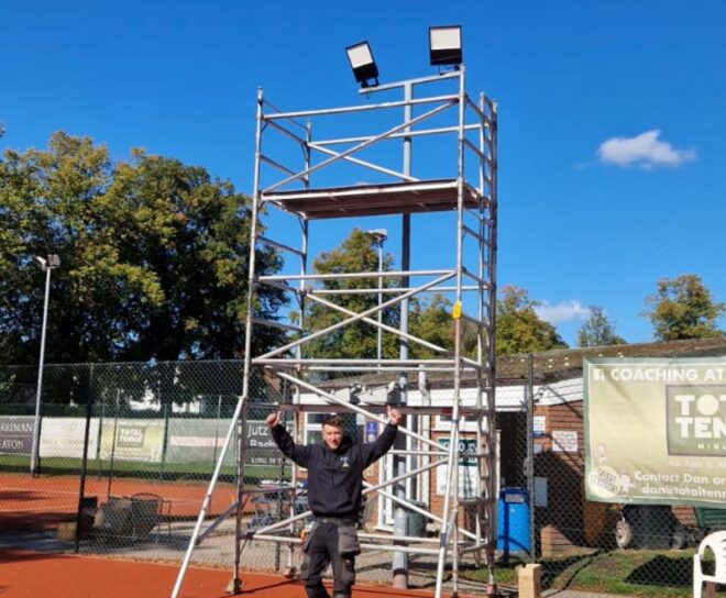Wombourne Bowling Club LED Lights Installation