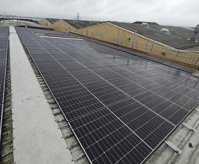 Warehouse Solar Roof Installation