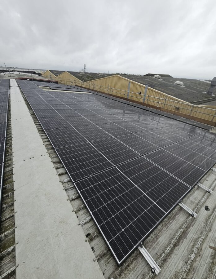 Warehouse Solar Roof Installation